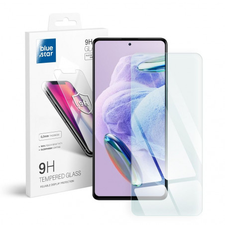 Tvrzené sklo Blue Star 9H na XIAOMI Redmi Note 12 5G Průhledný
