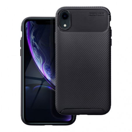 Kryt CARBON PREMIUM na Apple iPhone XR Elegantní Černý