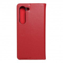 Peněženkové pouzdro Leather case SMART PRO na Samsung Galaxy S23 5G Elegantní Vinově červený