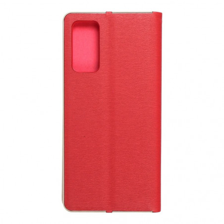 Peněženkové pouzdro LUNA Book Gold na Samsung Galaxy S20 FE 5G Elegantní  Červený