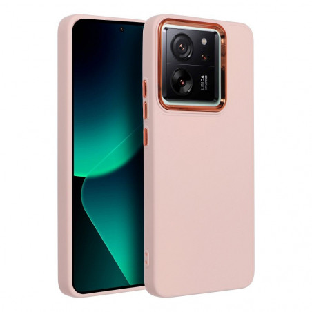 Kryt FRAME na XIAOMI 13T Elegantní Pudrově růžový
