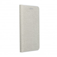 Peněženkové pouzdro LUNA Book Gold na Apple iPhone 15 Plus Elegantní Stříbrný