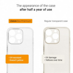 Kryt 1,5mm Box Premium na Apple iPhone 16 Plus Průhledný