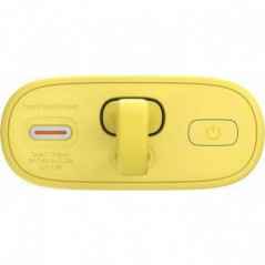 Baseus Power bank PPKDC05I 5200 mAh s vestavěným kabelem Lightning + kabel Typ C až Typ C PD QC 2,4A 20W. žluto růžová