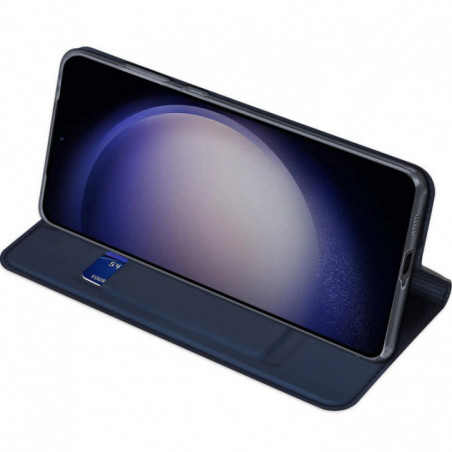 Kryt Dux Ducis LEATHER na Samsung Galaxy S24 PLUS Modrý