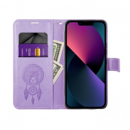 Peněženkové pouzdro MEZZO Book na Samsung Galaxy A06 Fialový (Purple)