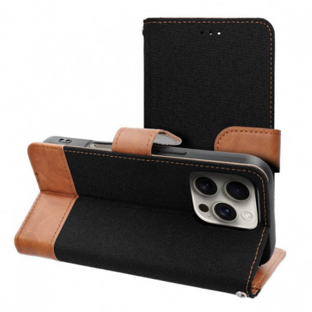 Peněženkové pouzdro JEANS na Apple iPhone 17 Air Elegantní  Černý